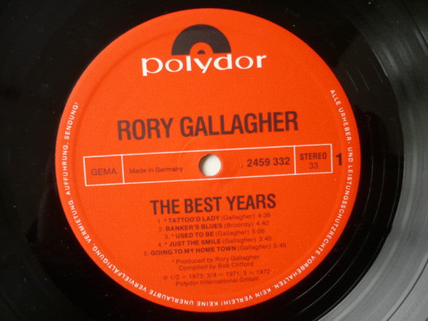 Rory Gallagher -The Best Years