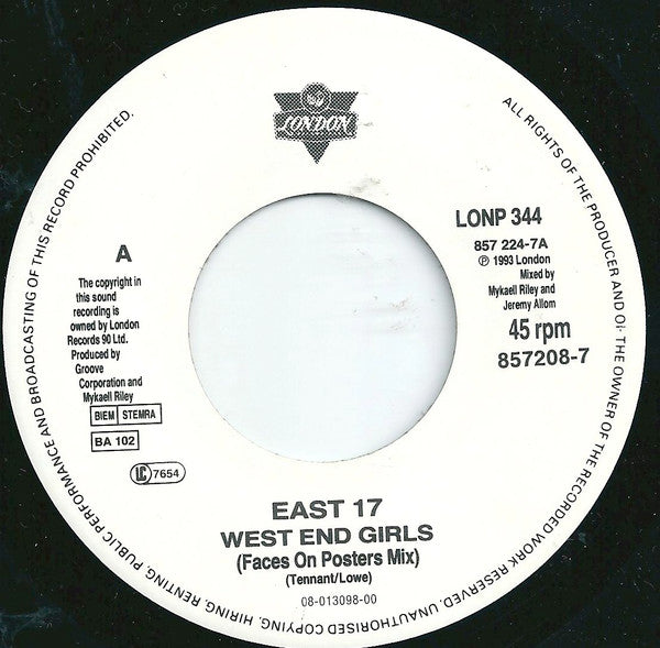East 17 -West End Girls