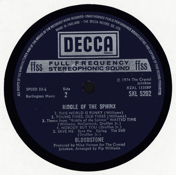 Bloodstone -Riddle Of The Sphinx