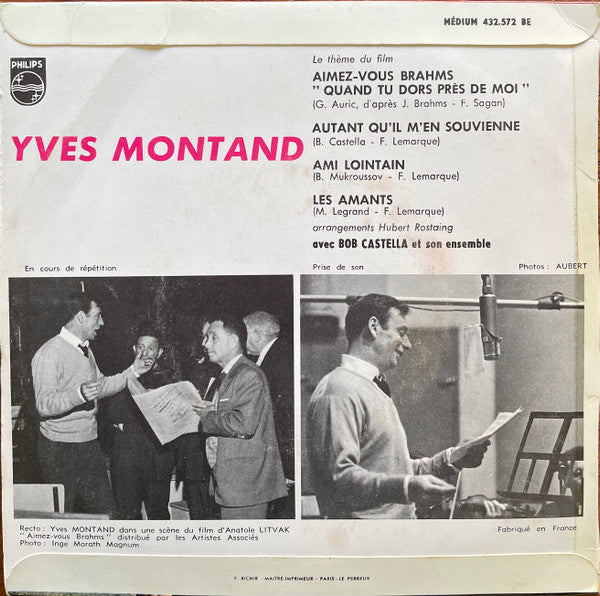 Yves Montand - Aimez-Vous Brahms.. "Quand Tu Dors Près De Moi"