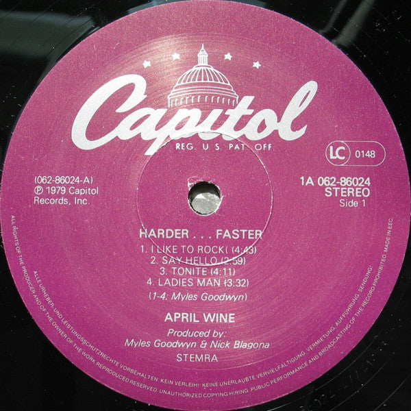 April Wine -Harder.....Faster