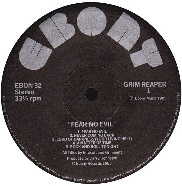 Grim Reaper (3) -Fear No Evil