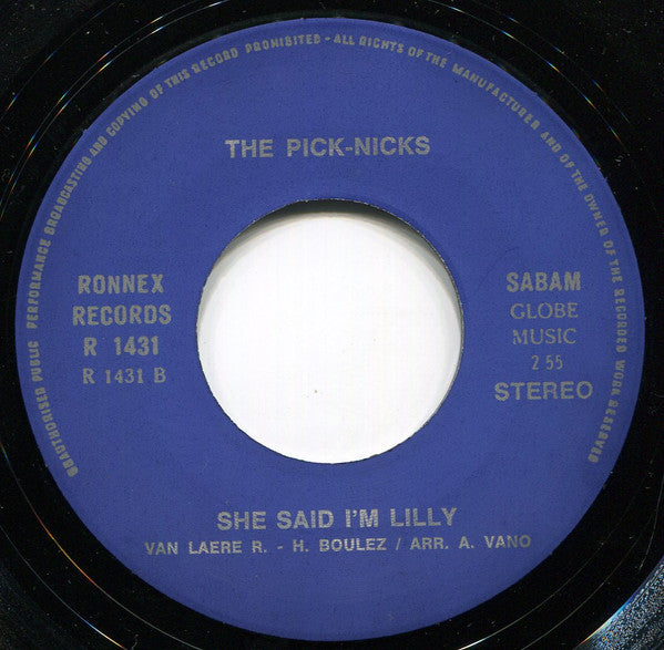 The Pick-Nicks* -My World Is Blue