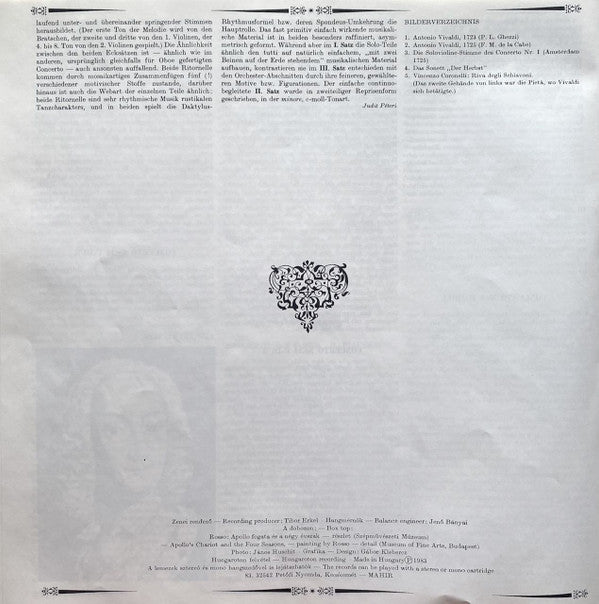 Vivaldi* - Liszt Ferenc Chamber Orchestra, János Rolla - 12 Concerti Op.8 - Il Cimento Dell' Armonia E Dell' Inventione Including "The Four Seasons"