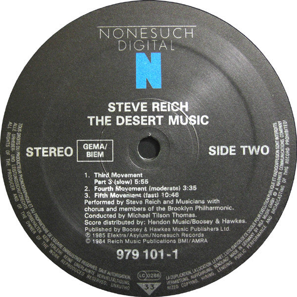 Steve Reich - The Desert Music