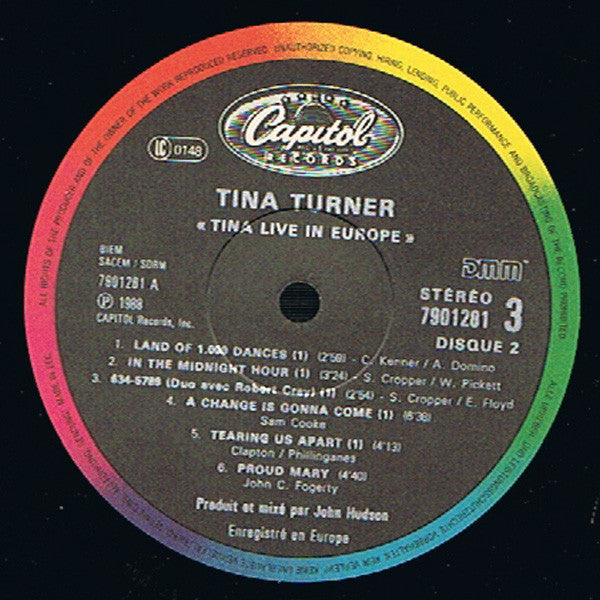 Tina Turner -Tina Live In Europe
