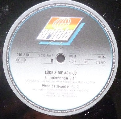 Lüde & Die Astros* -Unberechenbar