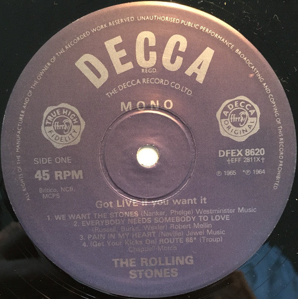 The Rolling Stones -Got Live If You Want It!