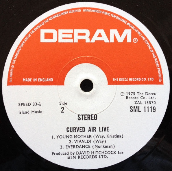 Curved Air -Curved Air Live