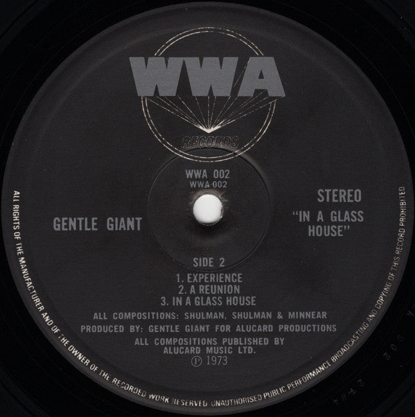 Gentle Giant -In A Glass House