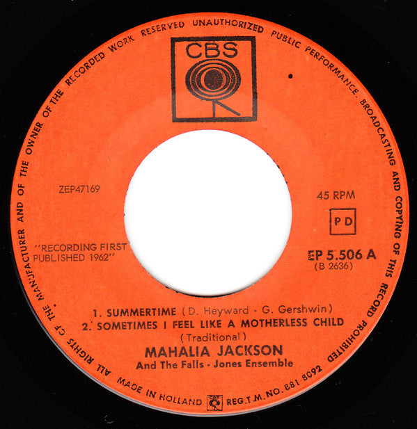 Mahalia Jackson -Summertime