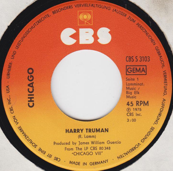 Chicago (2) -Harry Truman