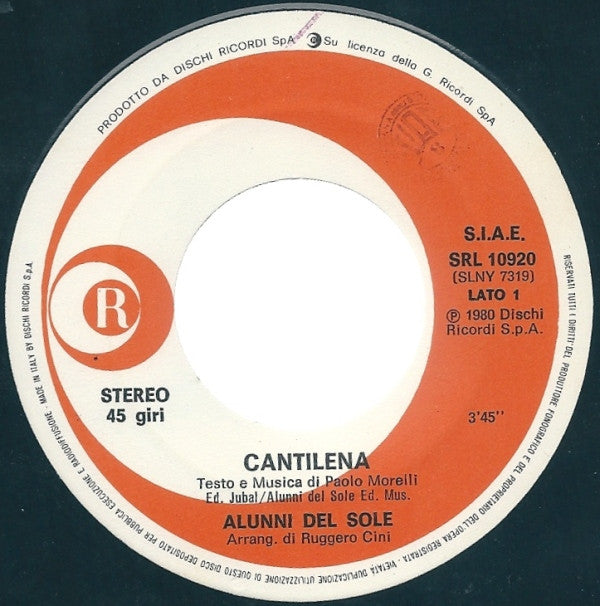 Alunni Del Sole* -Cantilena