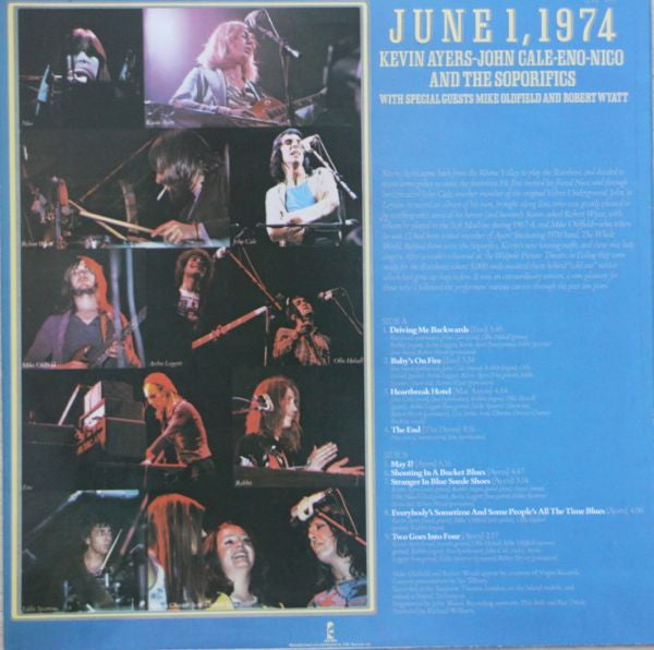 Kevin Ayers - John Cale - Eno* - Nico (3) -June 1, 1974