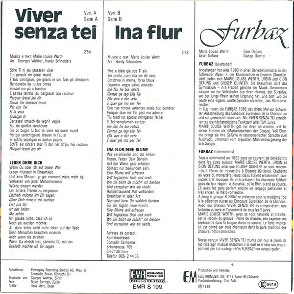Furbaz -Viver Senza Tei