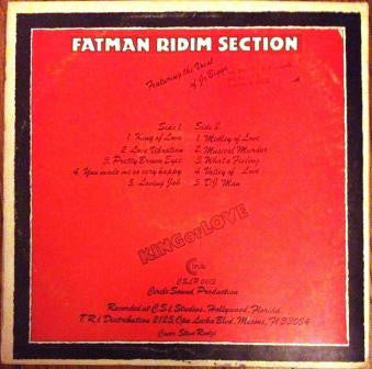 Fatman Ridim Section* Featuring Jr Biggs* - King Of Love