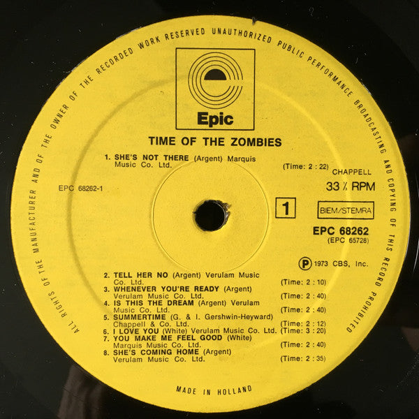 The Zombies -Time Of The Zombies