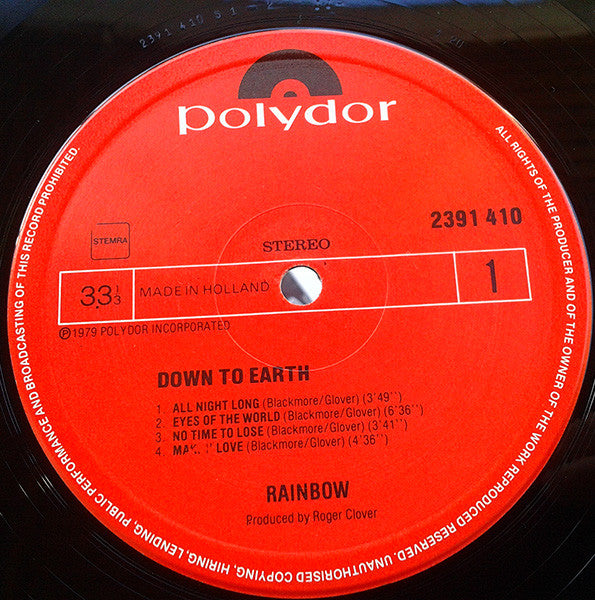Rainbow -Down To Earth