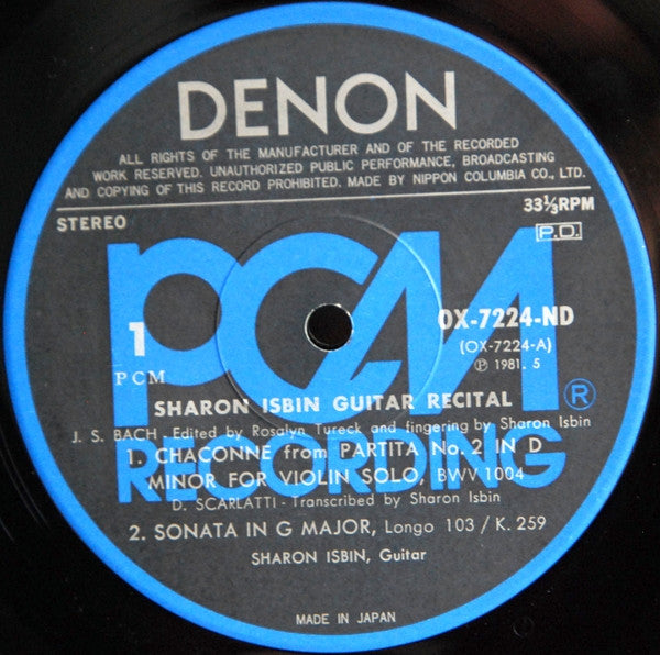 Sharon Isbin - Guitar Recital