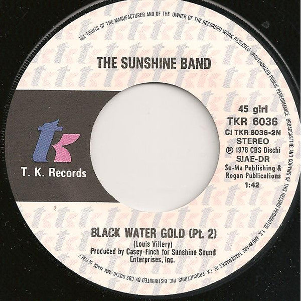The Sunshine Band -Black Water Gold