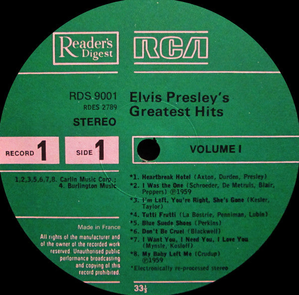 Elvis Presley - Elvis Presley's Greatest Hits