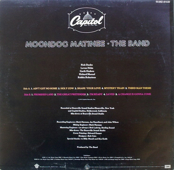 The Band -Moondog Matinee