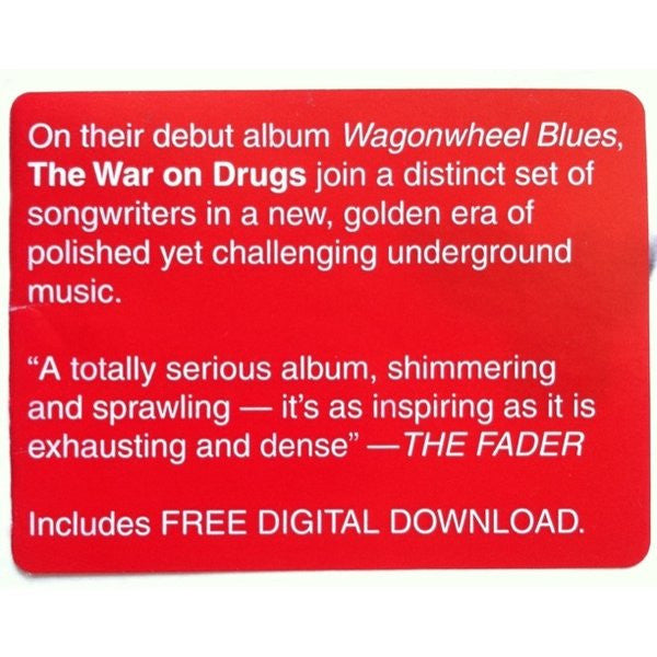 The War On Drugs -Wagonwheel Blues