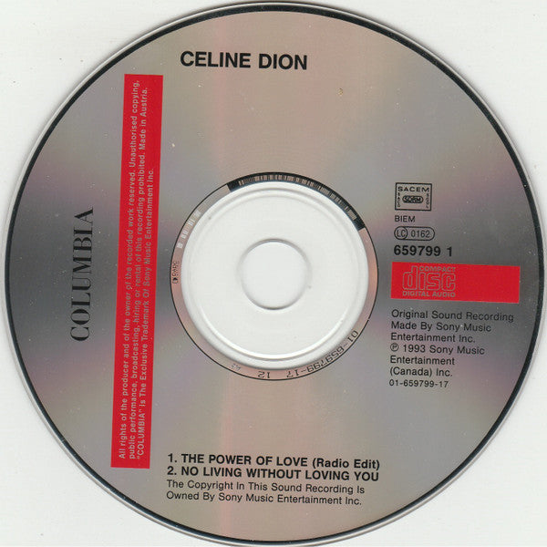 Celine Dion* - The Power Of Love