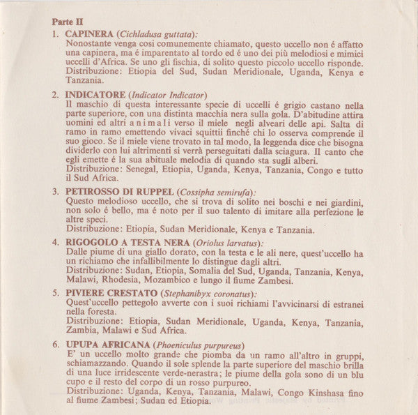 Unknown Artist -Heartbeat Of Africa - Series 2: Birdsong Of Africa