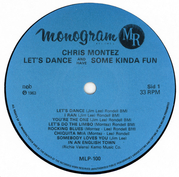 Chris Montez -Let's Dance And Have Some Kinda' Fun ! ! !
