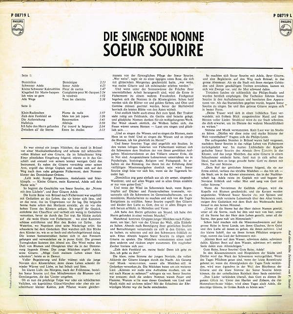 Soeur Sourire -The Singing Nun - Die Singende Nonne
