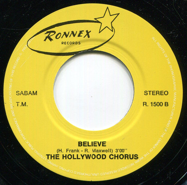 The Hollywood Chorus -That's All I Want Tonight