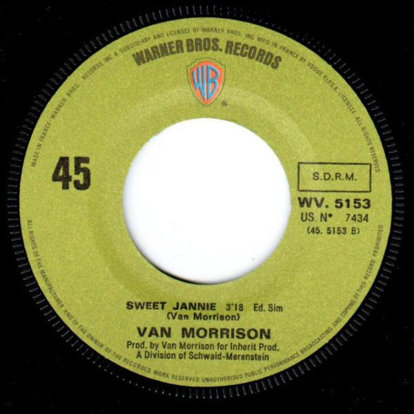 Van Morrison -Domino / Sweet Jannie