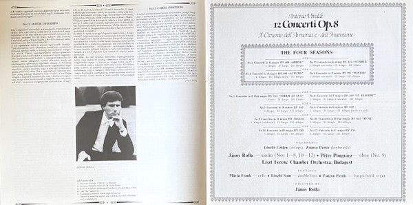 Vivaldi* - Liszt Ferenc Chamber Orchestra, János Rolla - 12 Concerti Op.8 - Il Cimento Dell' Armonia E Dell' Inventione Including "The Four Seasons"