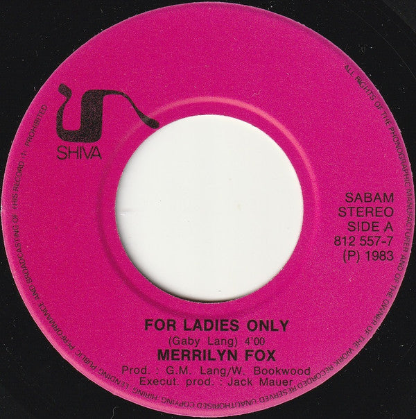 Merrilyn Fox -For Ladies Only