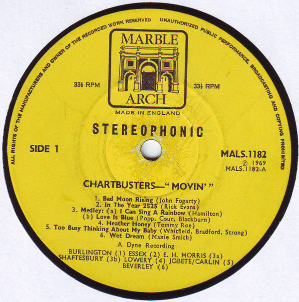 Chartbusters* -Movin'