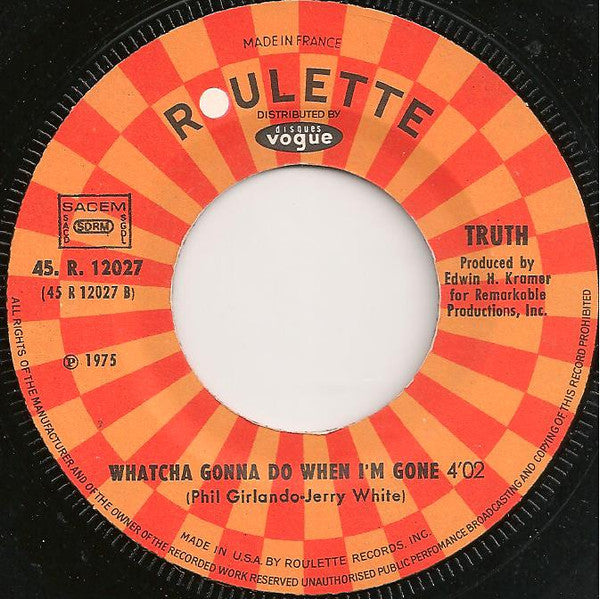 Truth (4) - I Can't Go On