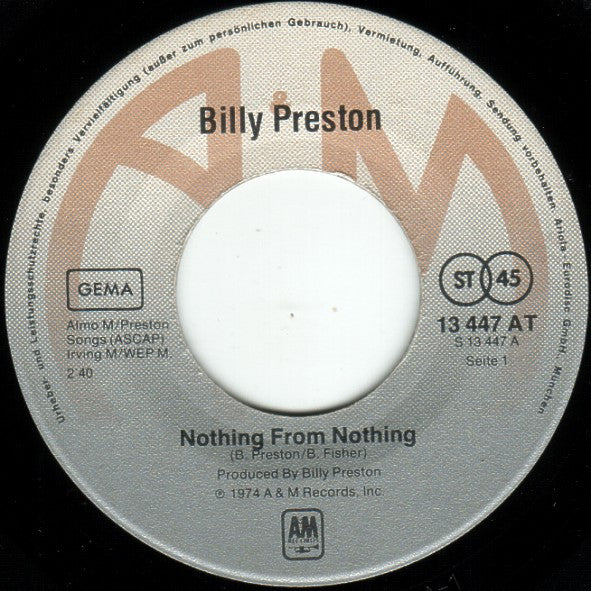 Billy Preston -Nothing From Nothing