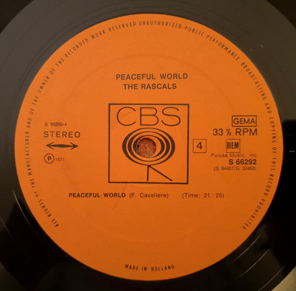 The Rascals -Peaceful World