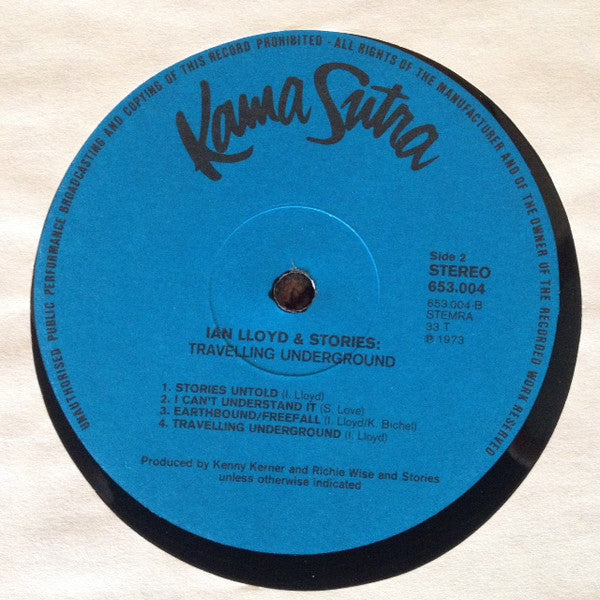 Ian Lloyd & Stories -Traveling Underground