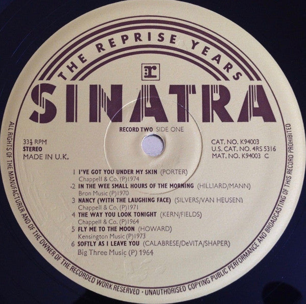 Frank Sinatra -Sinatra The Reprise Years