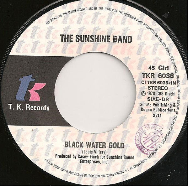 The Sunshine Band -Black Water Gold