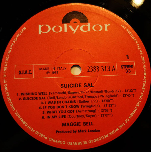 Maggie Bell -Suicide Sal