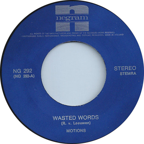 Motions* -Wasted Words