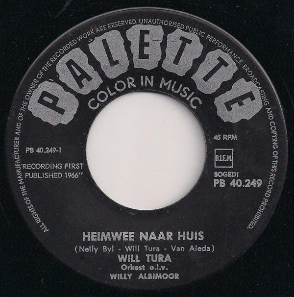 Will Tura -Heimwee Naar Huis / John En Jenny Davis