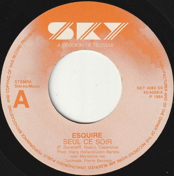 Esquire (19) -Seul Ce Soir