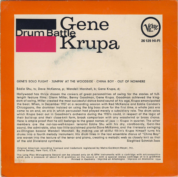 Gene Krupa -Drum Battle