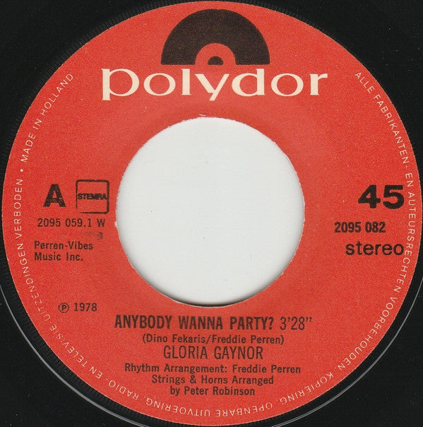 Gloria Gaynor - Stoplight / Anybody Wanna Party?
