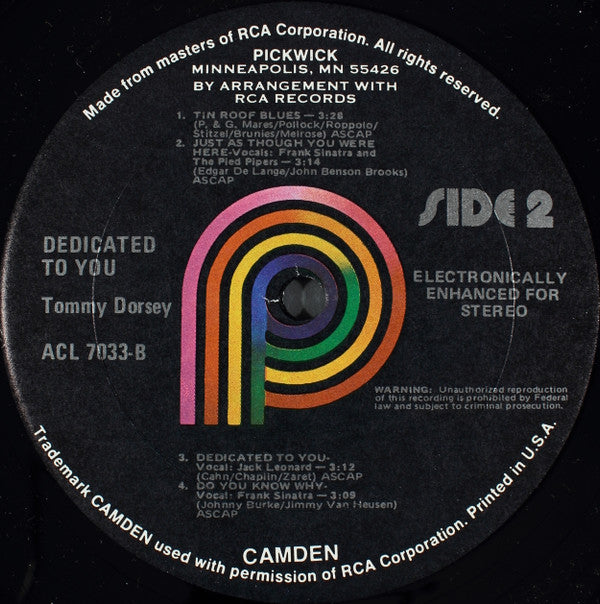 Tommy Dorsey - Dedicated To You