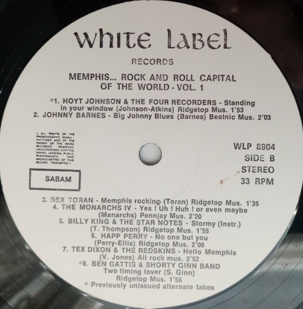 Various -Memphis... Rock And Roll Capital Of The World Vol. 1